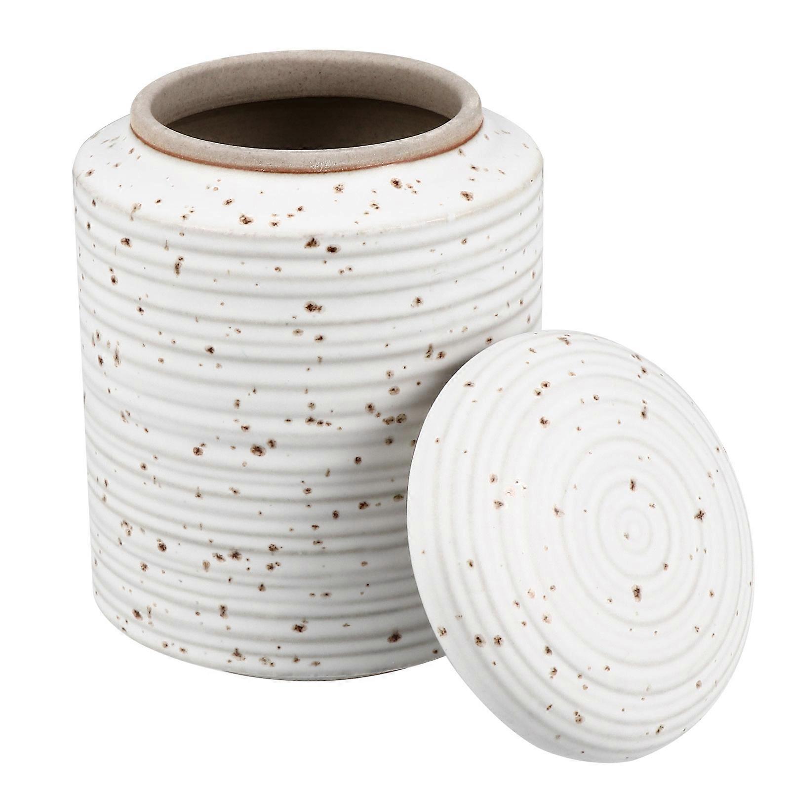 Ceramic Storage Jar for Storage with 2Pcs Sealed Sugar Jars