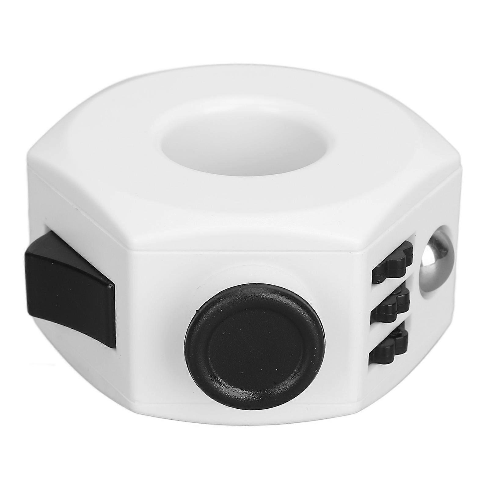 Anneau de décompression rotatif 360° Kmob, jouet anti-stress pour les doigts, blanc