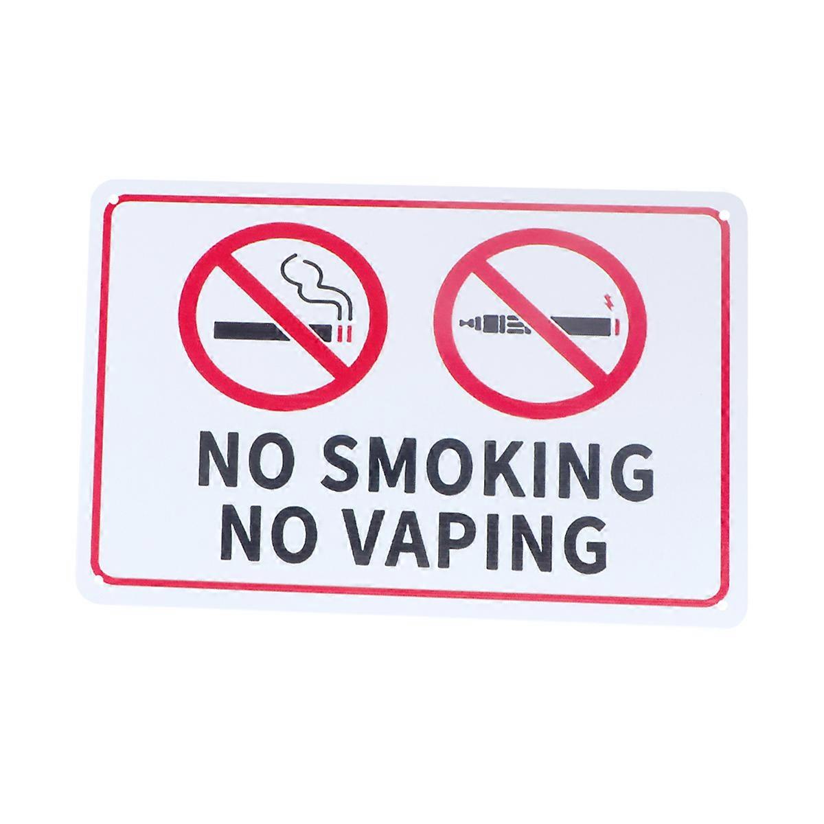 Sign Iron Warning Sign for Reminding Use 2Pcs Metal Signs