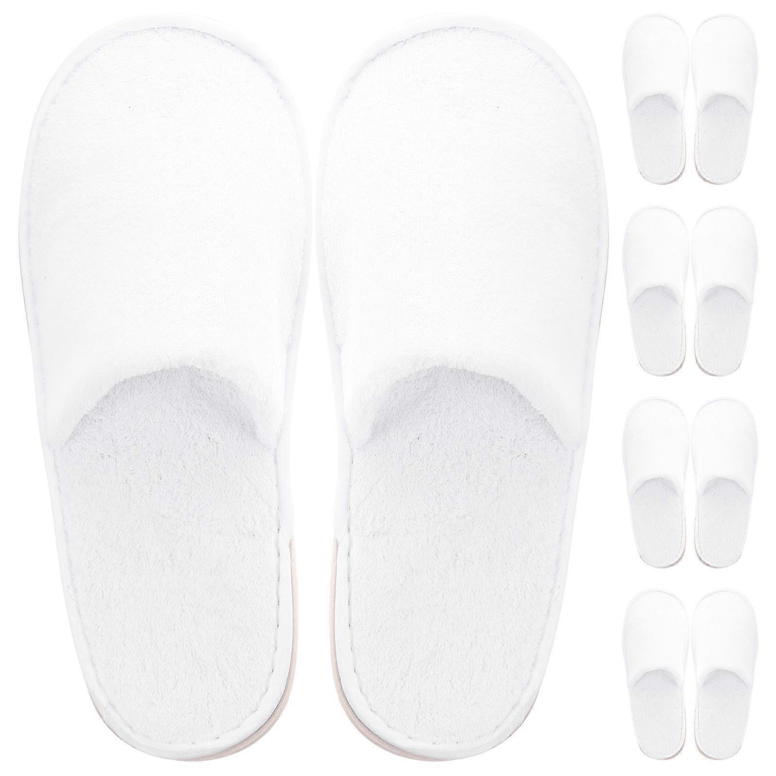 Anti-Slip Disposable Slippers for Home Use 5Pairs Comfortable Spa Slippers
