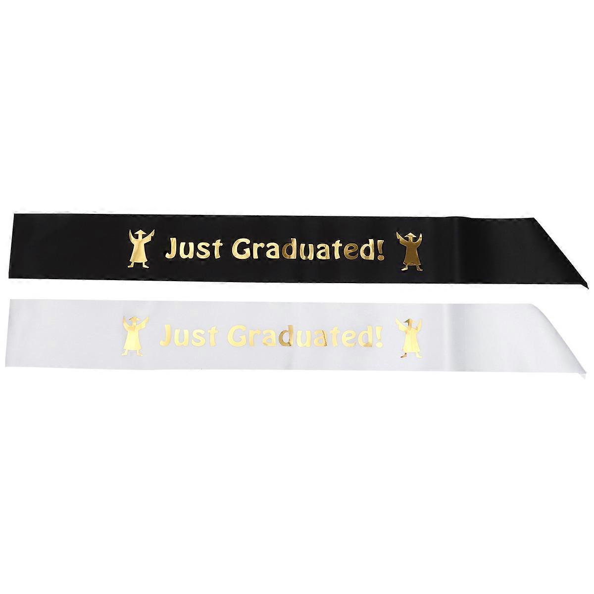Graduate Sash Graduation Belts for Decoration 2Pcs Assorted Color