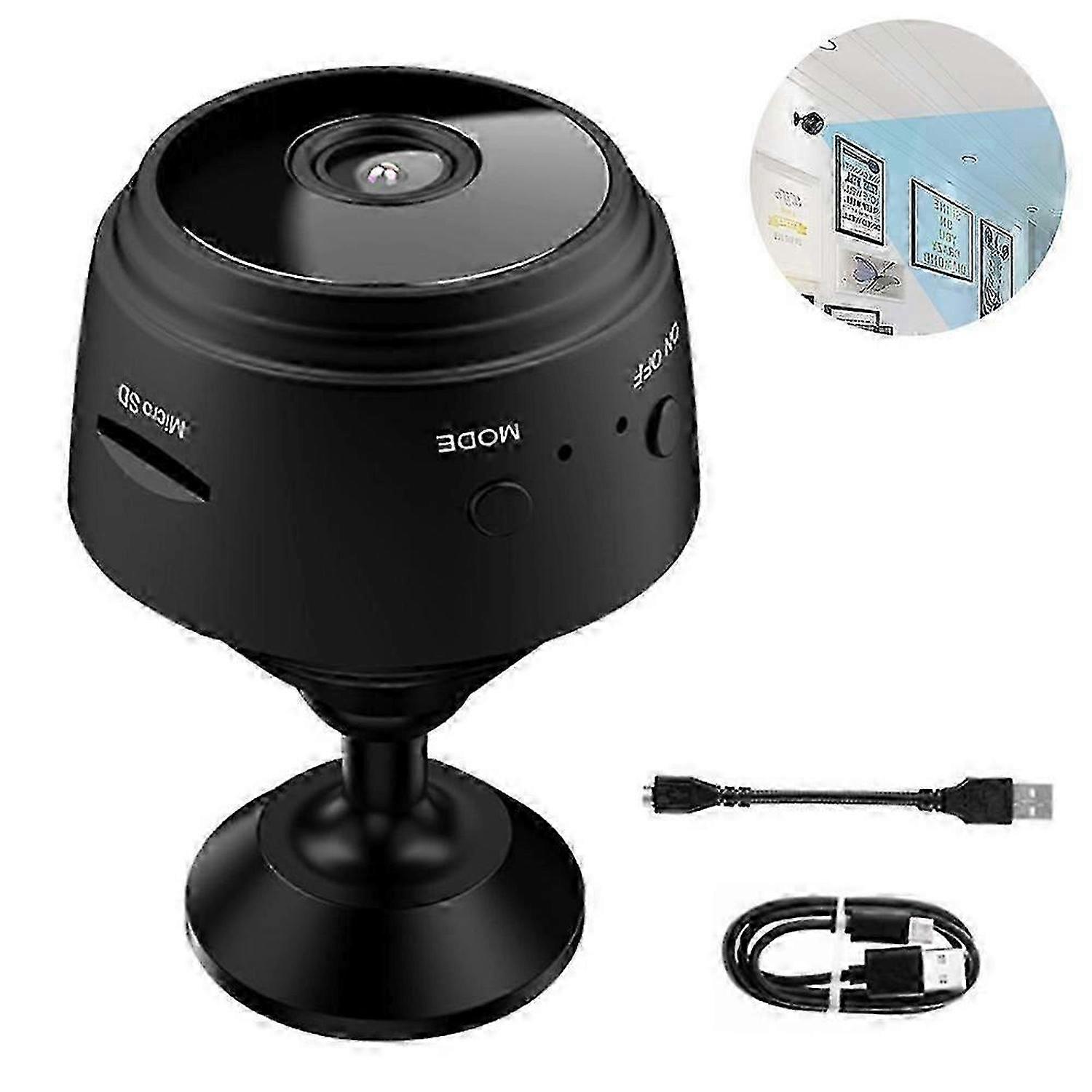 Mini Security Camera With Magnetic Stand And 1080P HD Resolution For Comprehensive Coverage