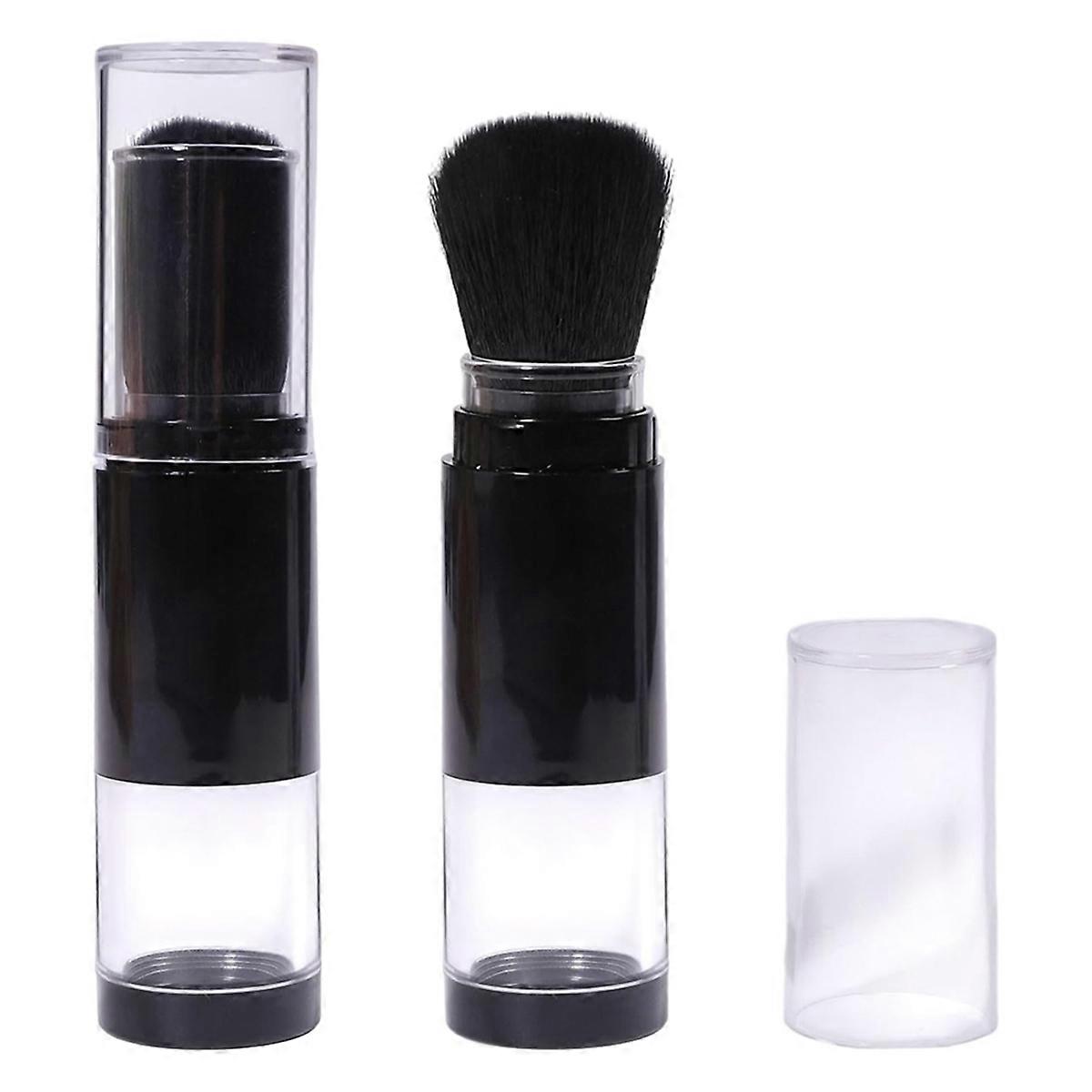 2Pcs Embossing Powder Brushes Retractable Applicator Tool Craft Painting Powder Brush Soft Bristles Handle Tool