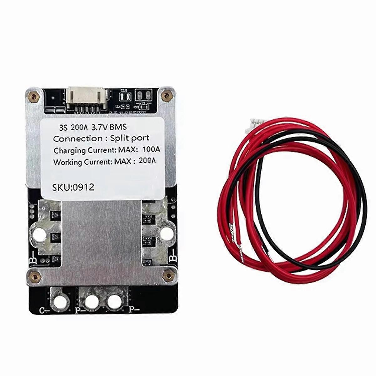 12V Ternary Lithium Battery Balance Spit 3S 200A 11.1V/12.6V