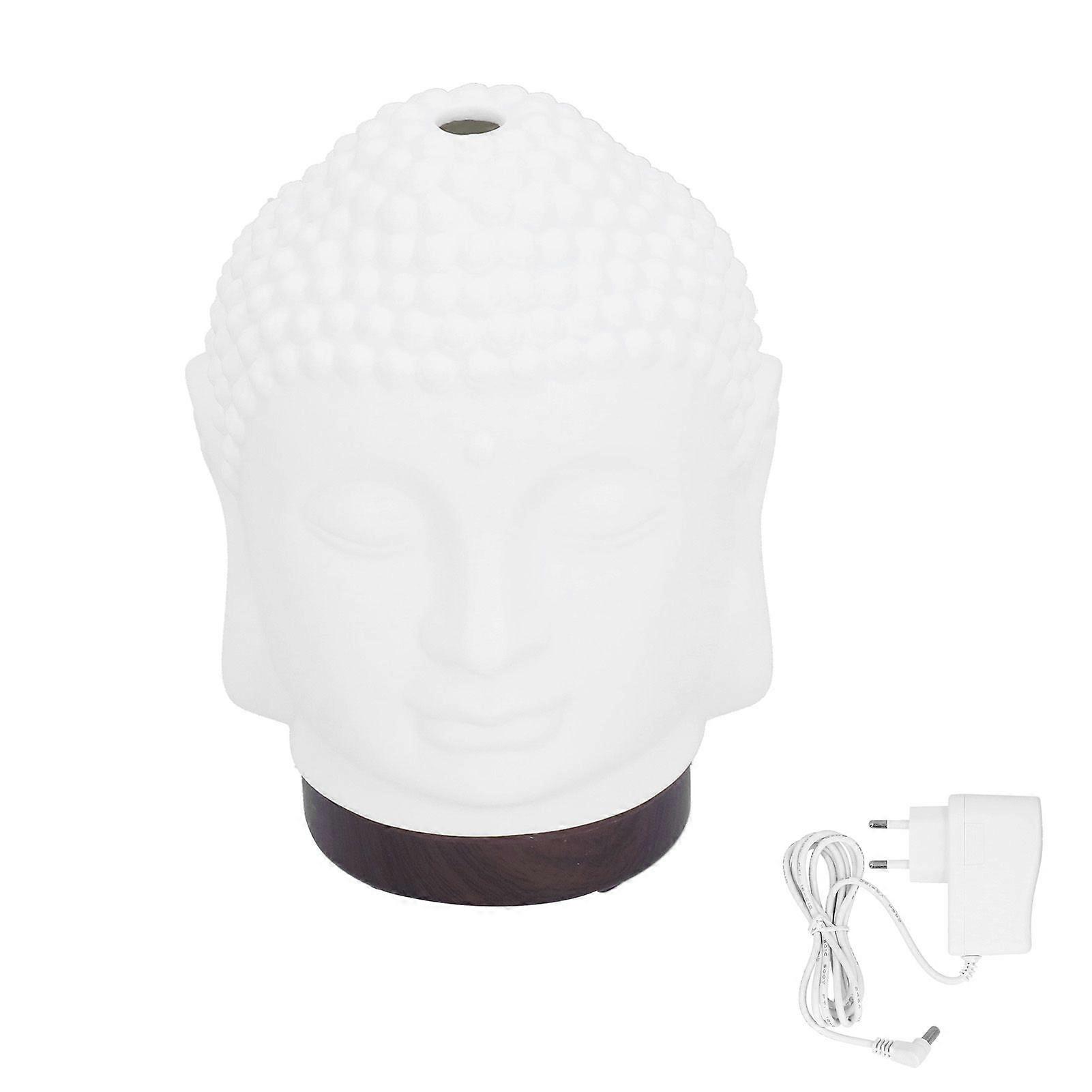 100-200ml Ceramic Humidifier, Buddha Shape Aroma Diffuser with Night Light