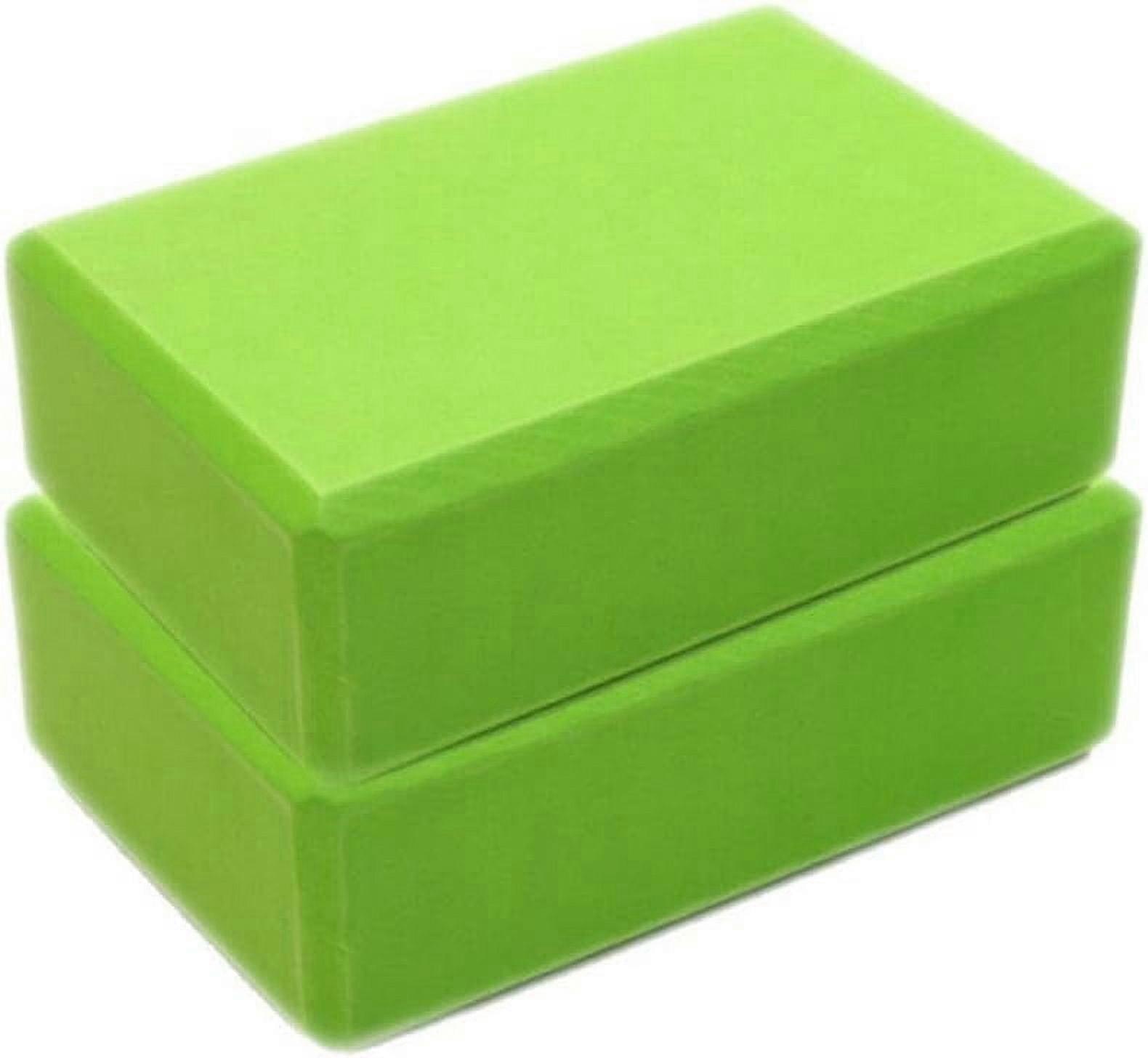Yoga Block (Set of 2) - EVA Foam Block Soft Surface Foam Bolster Pillow Cushion Exercise Gym Training Pilates Meditation