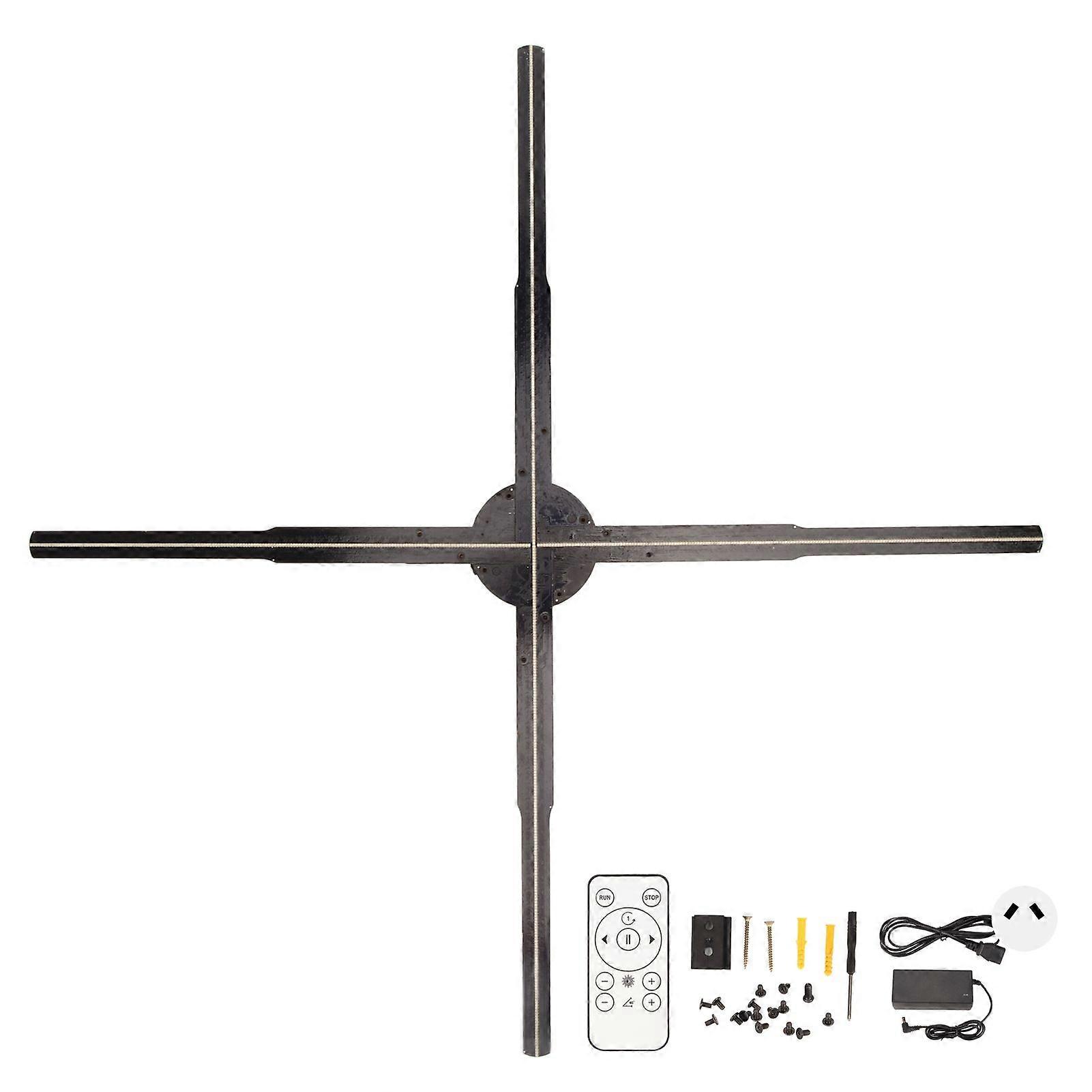 3D Hologram Fan Ultra HD 722 LED Support Phone APP PC WiFi Holographic Advertising Display with Remote 100240V 24.2in AU Plug
