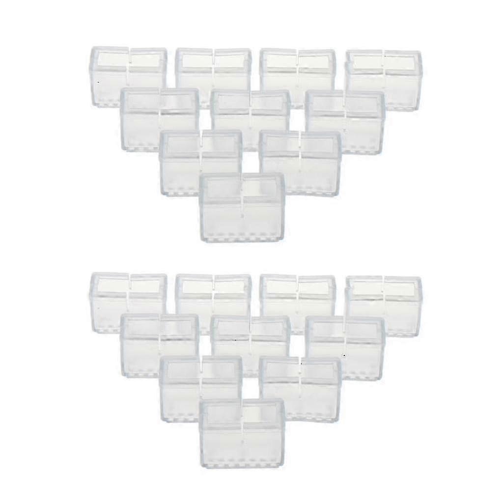20 X Rectangular Silicone Chair Legs Feet Pads Furniture Table Covers Protector 2025