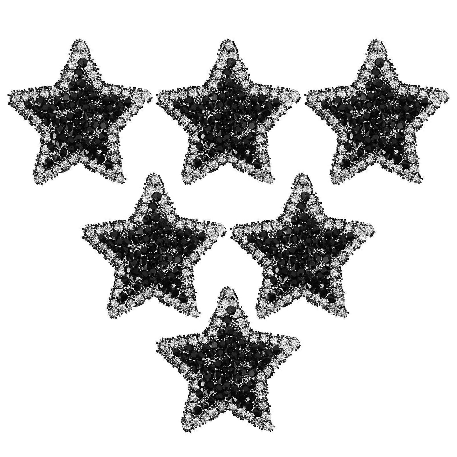 Cloth Applique Star Shaped Fabric Patch for Clothing DIY Craft 18Pcs
