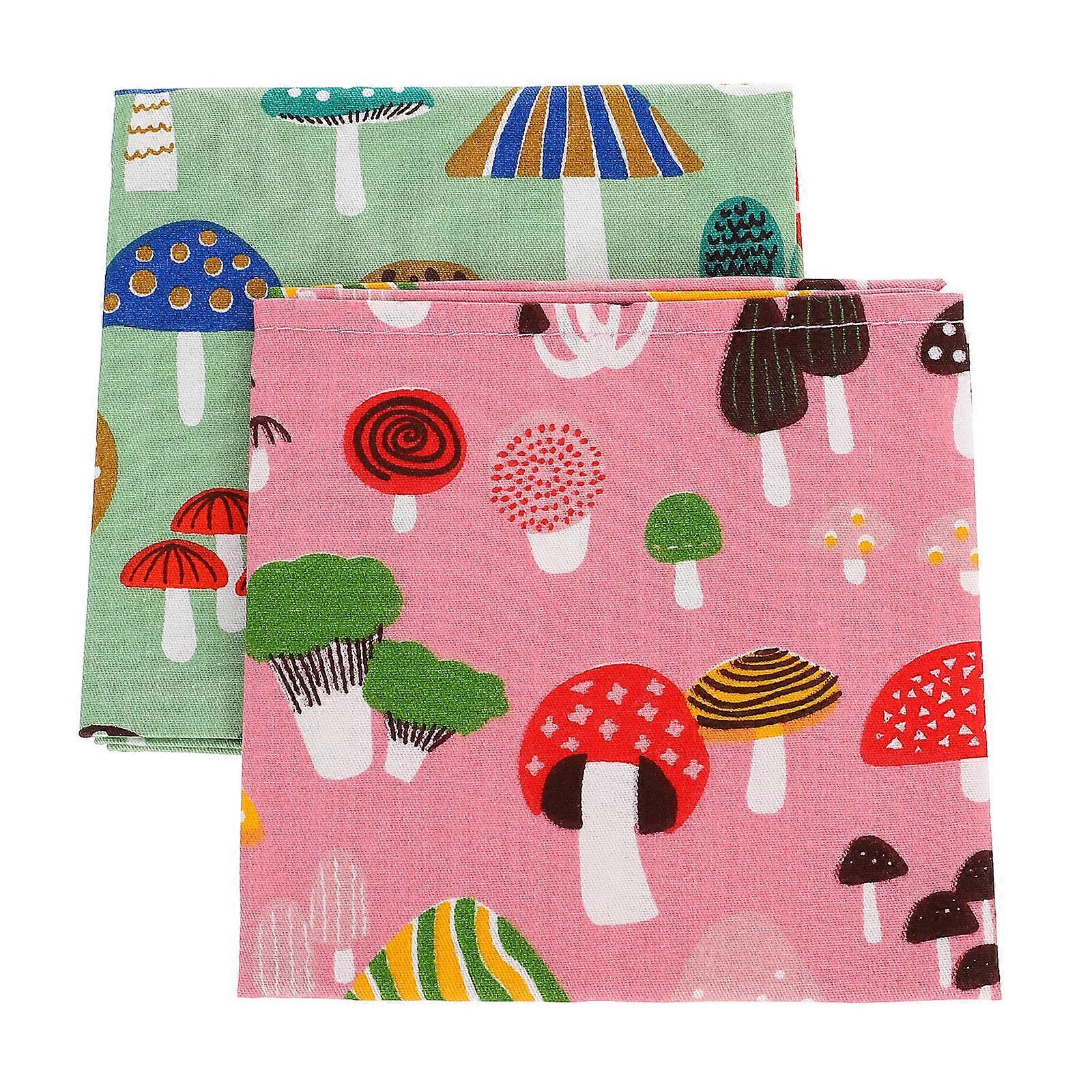 Assorted Color Dog Bandanas for Pet Use 2Pcs Supple Decorative Scarf Set