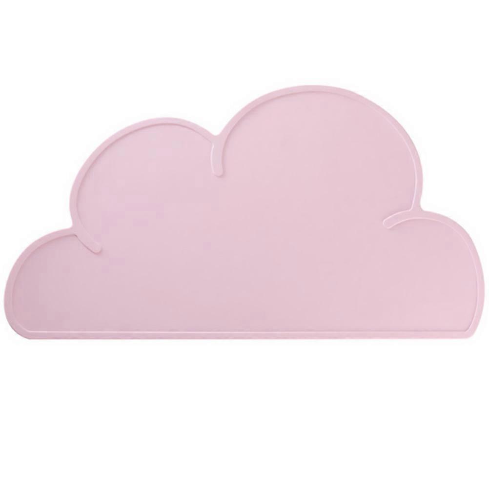 Pink Silicone Placemat Table Mat for Kids Dining 2Pcs
