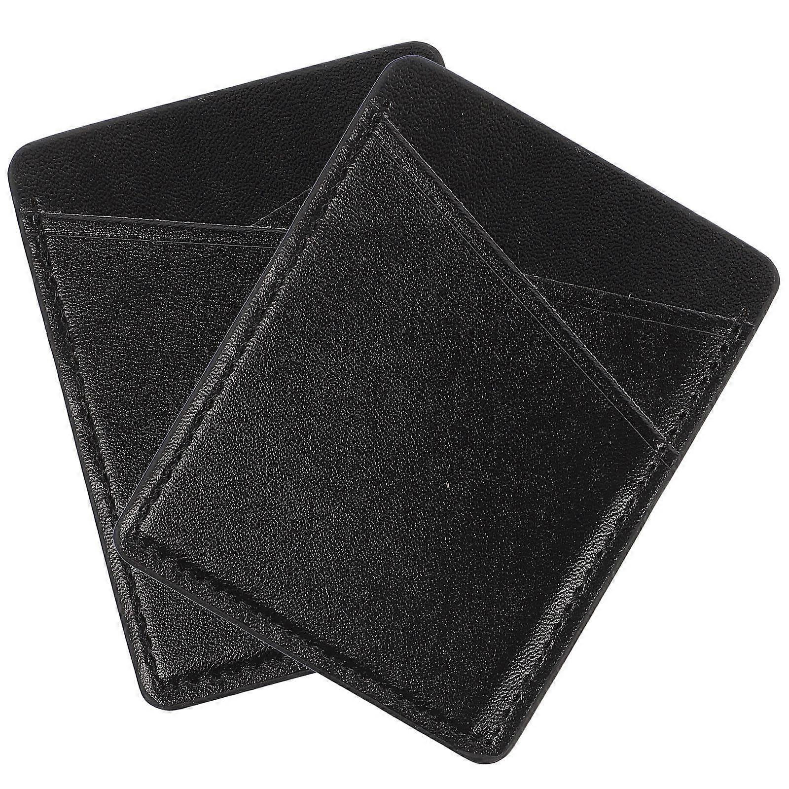 Card Holder for Phone Case Stick on PU Wallet for Phone Use 6Pcs