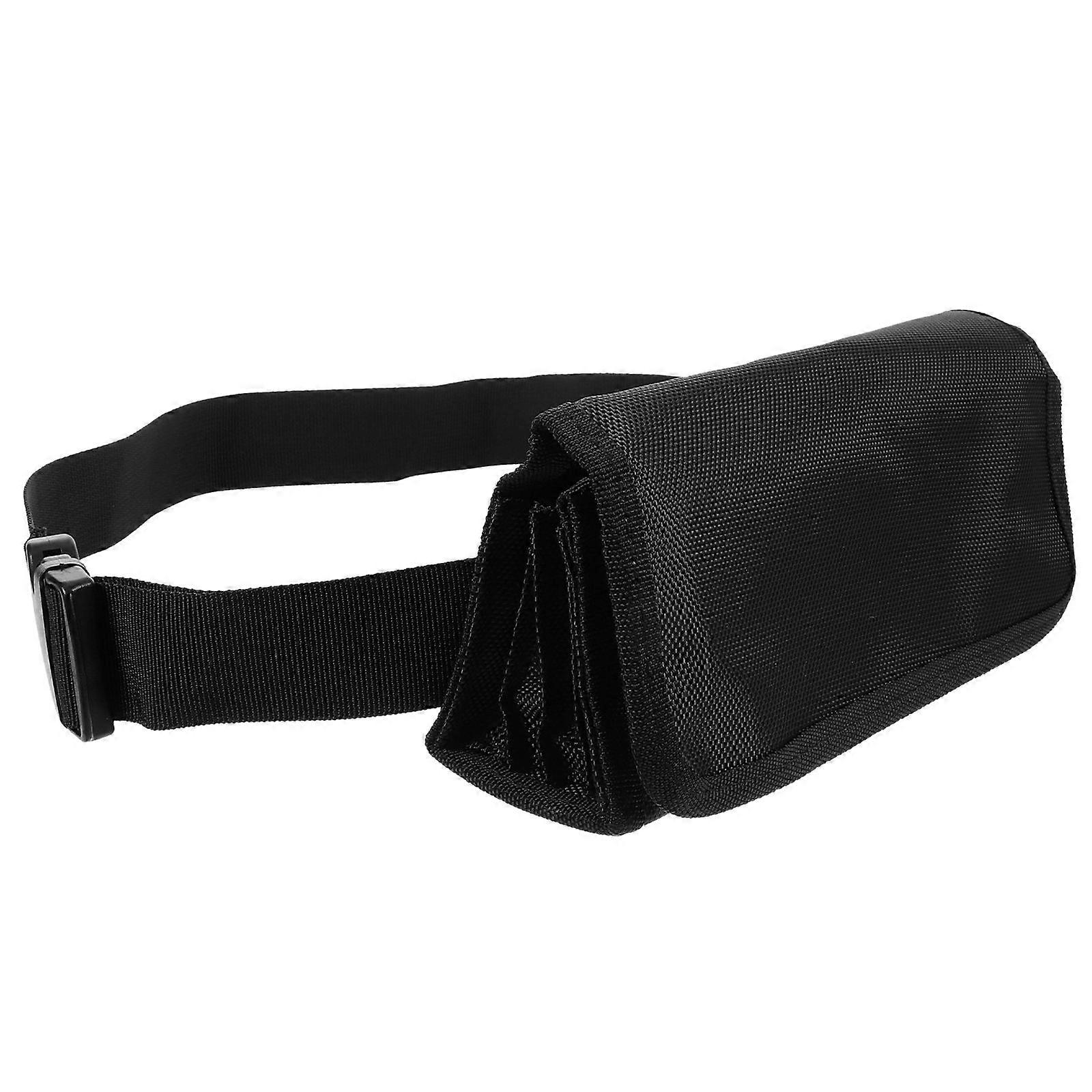 Cashier Bag Storage Organizer for Storage Use 3Pcs Black Waist Bag