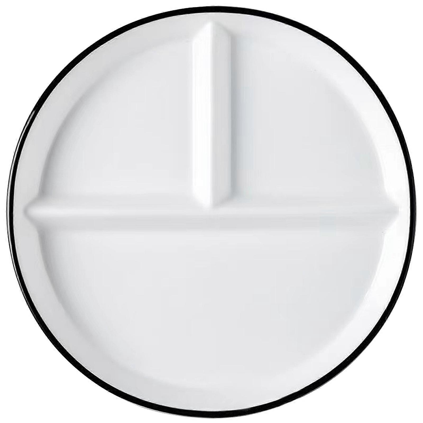 Ceramic Divided Plate Family Gathering Portion Control 20.00X20.00X2.80CM 1Pack