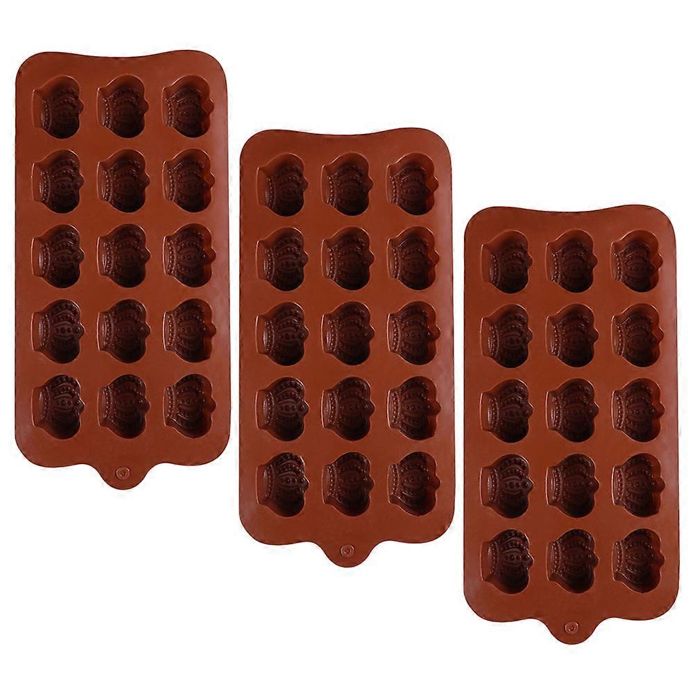 Small Chocolate Molds Chocolate Molds Non-Stick Easy Demoulding 21.50X10.40X1.50cm 3Pcs
