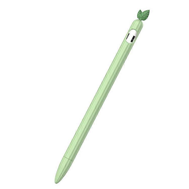 Contrasting Color Mint Leaf Silicone Non-slip Protective Cover For Apple Pencil 2