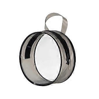 2025 Kosmetiktasche, tragbar, transparent, PVC, wasserdicht, schwarz, multifunktionale Make-up-Aufbewahrungstasche für Damen