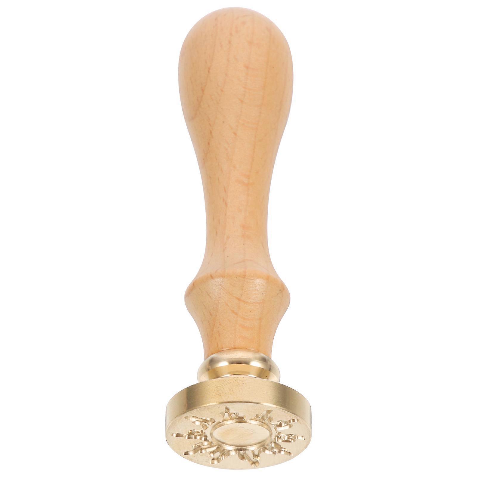 Wax Seal Copper Head for DIY Decor with 5Pcs Handles