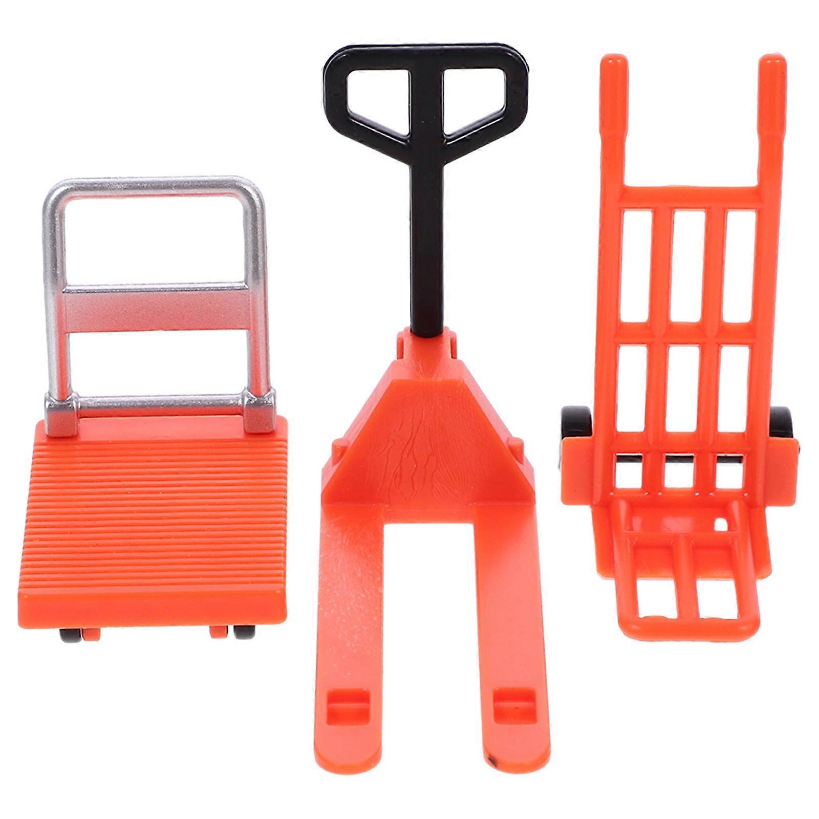 Miniature Forklift Model For Boys Designed For Imagination Stimulation During Child's Playtime Measuring 1.2X1.2X2.5In 3 Sets