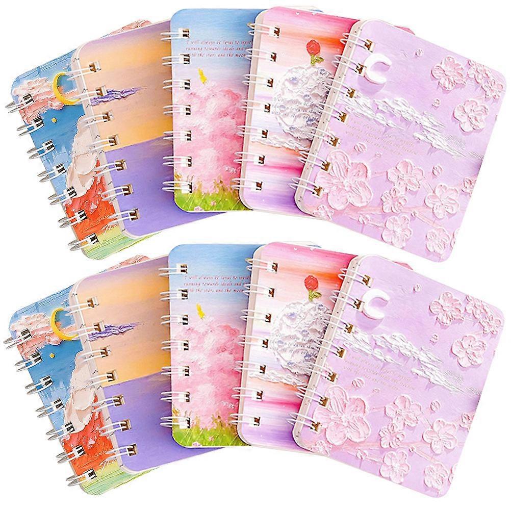 10 Books Journal Notebooks 3Pcs Assorted Color Writing Memo Pads Home School Planning for Students