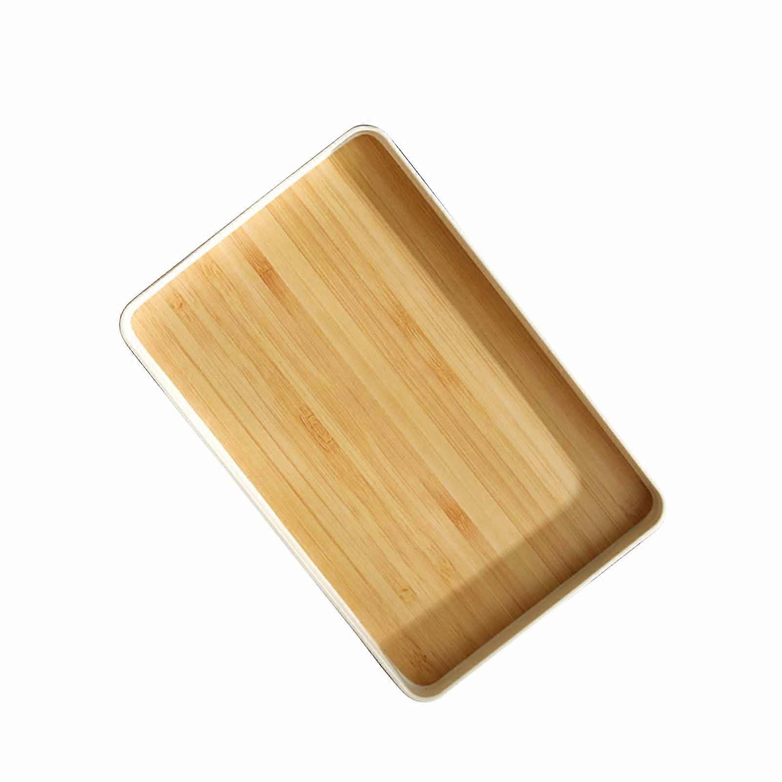 Rectangular PP Service Tray Multifunctional Snack & Fruit Plate Large