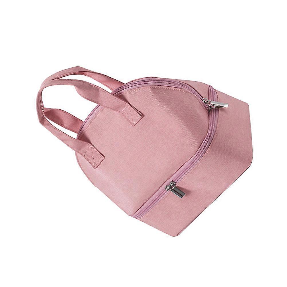 Rectangular Bento Storage Bag Designed For Students And Office Workers With Storage Function In Pink Color And 2Pcs Quantity