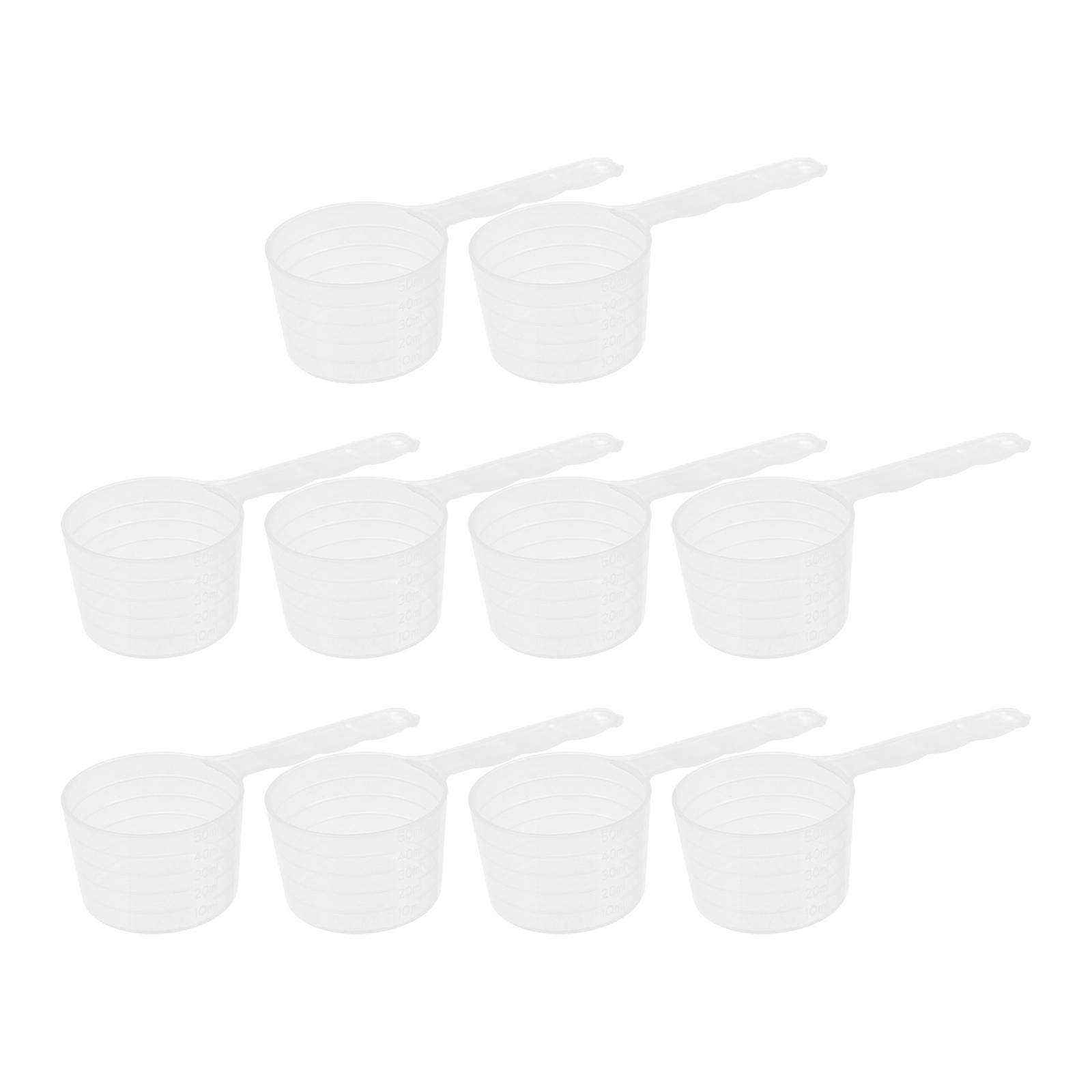 Measuring Coffee Scoop Kitchen Measure Scoop Transparent PP Material Short Handle Measuring Spoons 25Set