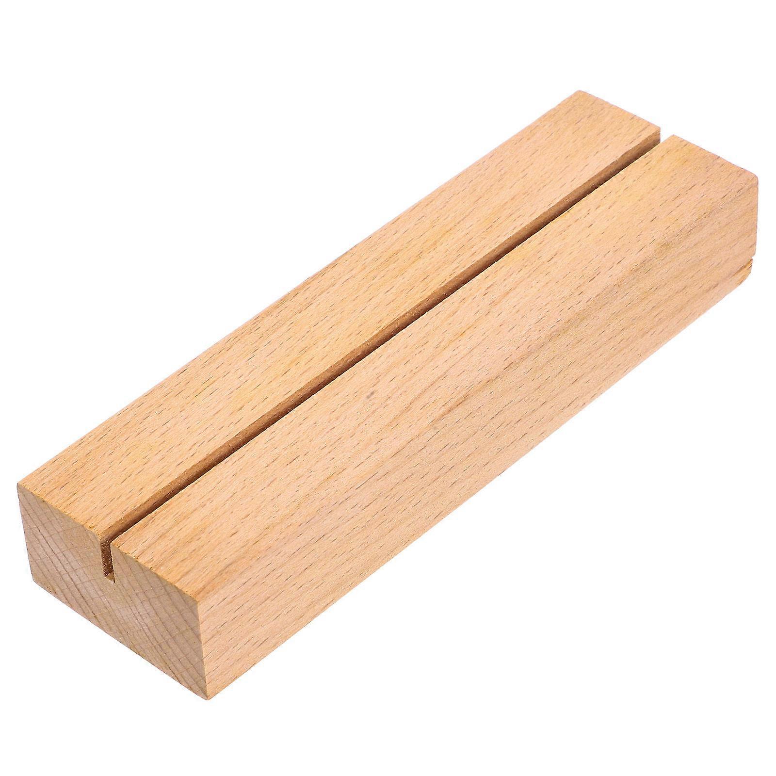 Wooden Card Holder for Desk with Versatile Display Function 5Pcs Set