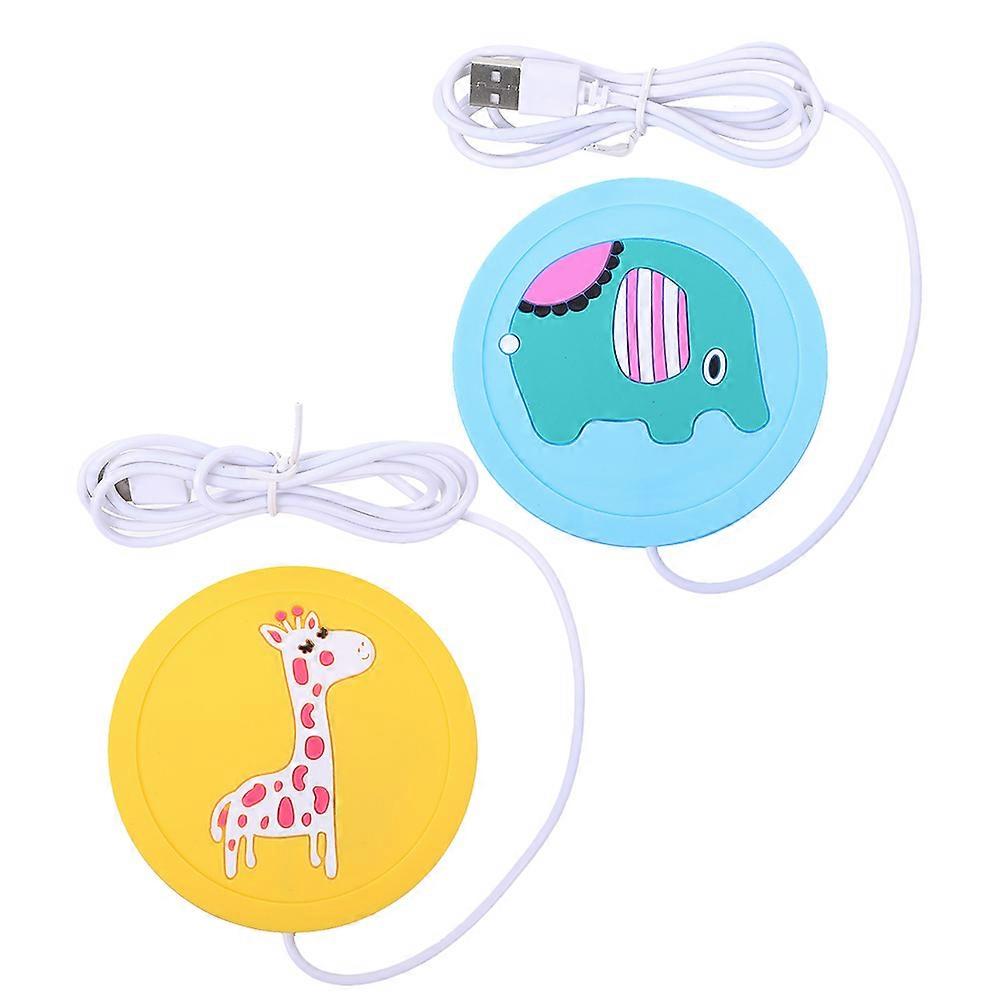 USB Cup Warmer Silicone Coaster for 4Pcs Designed for Coffee and Tea