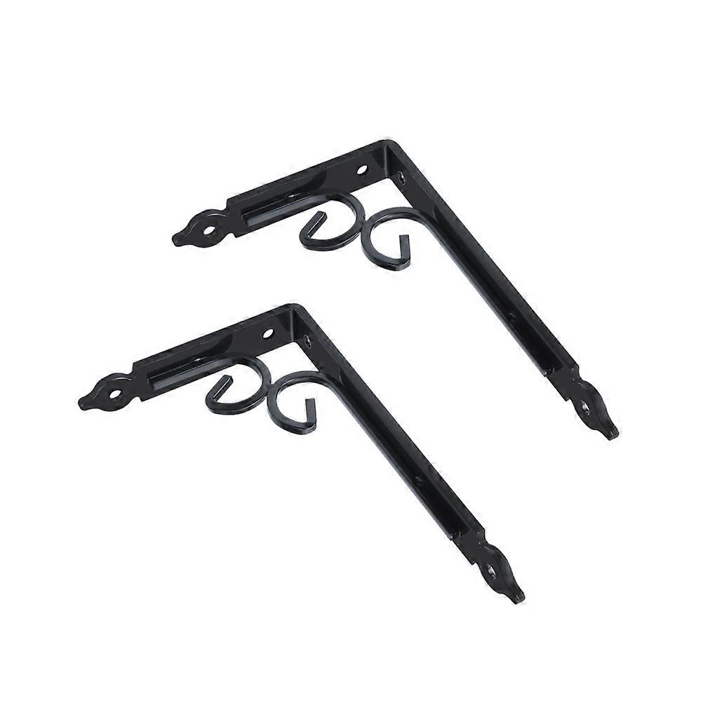 Shelf Bracket Iron Support for Wall Mounted Storage 4Pcs