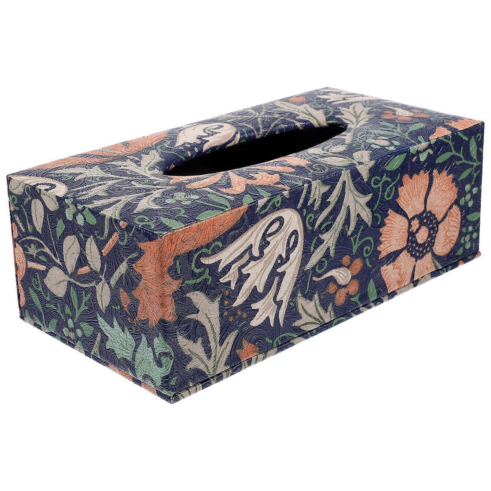 Tissue Box Holder for Bathroom with 5Pcs Classical Napkin Set