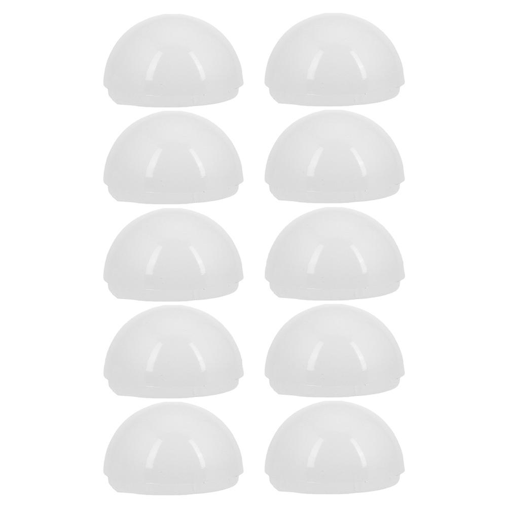 White Plastic Globe Replacement for Vanity Lighting with 30Pcs Pack
