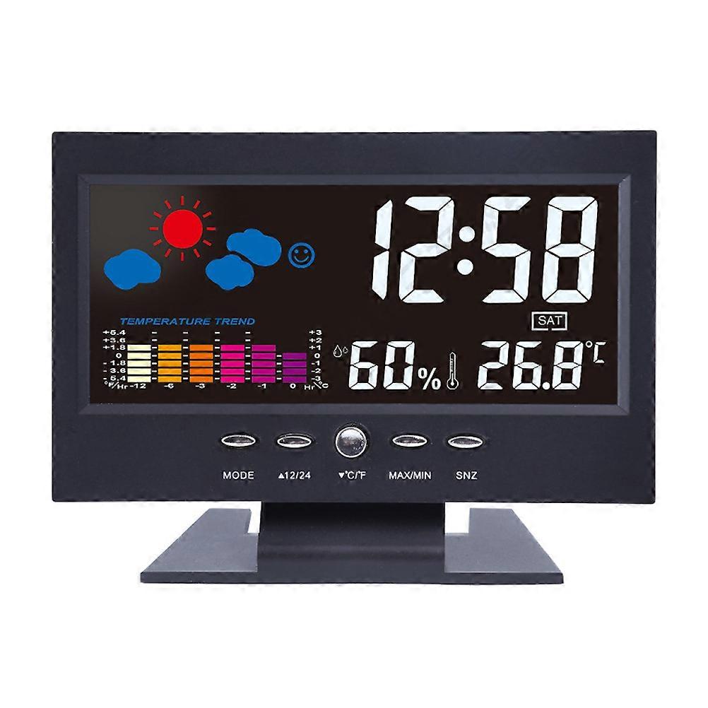 Weather Clock Display Clock with Alarm 2Pcs