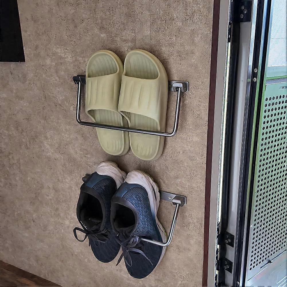 Foldable Aluminum RV Shoe Rack Camping Storage Box Rack