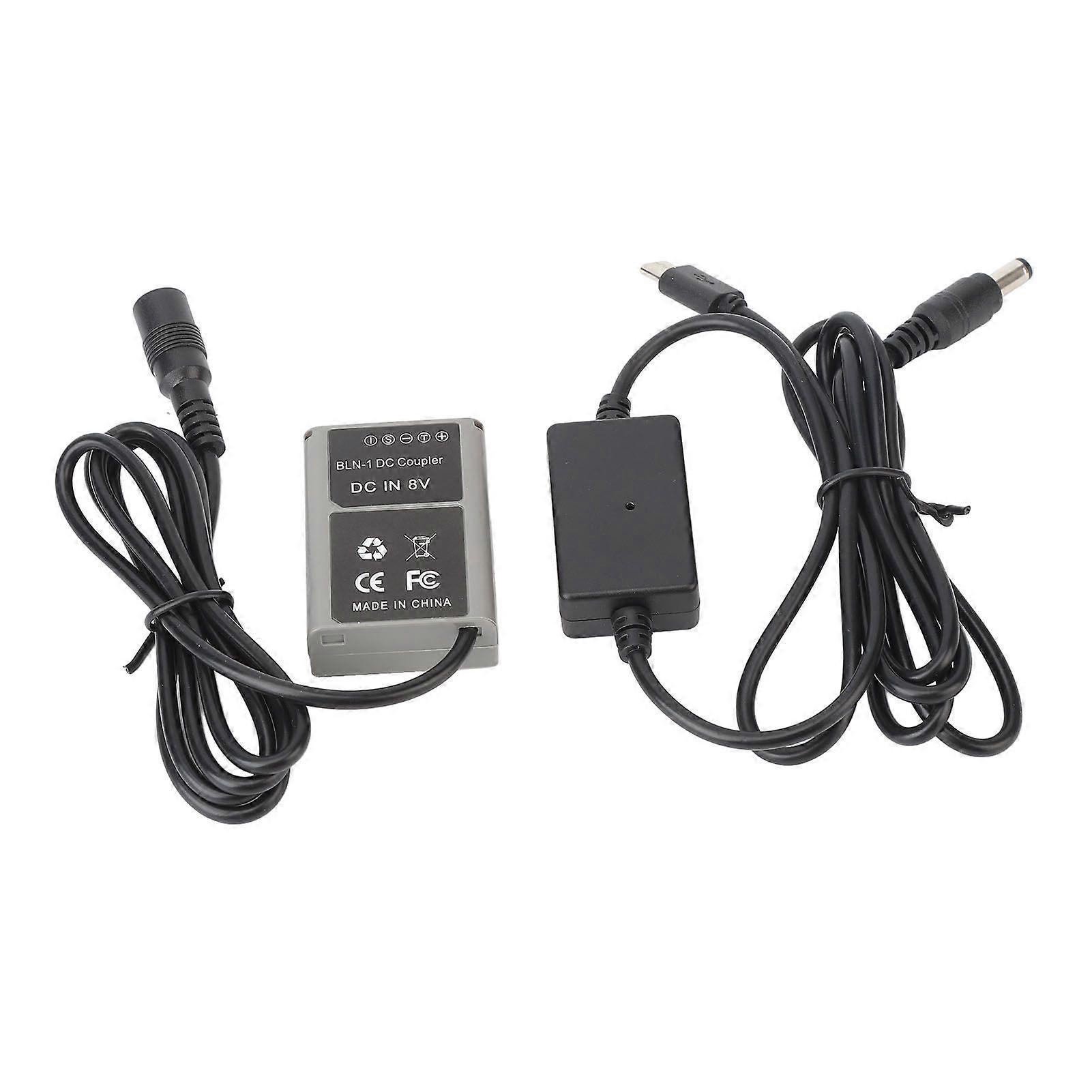 BLN 1 DC Coupler Dummy Battery with Type C Power Adapter for EM1 EM5 EM5II EP5 Pen F Digital Camera WE 074