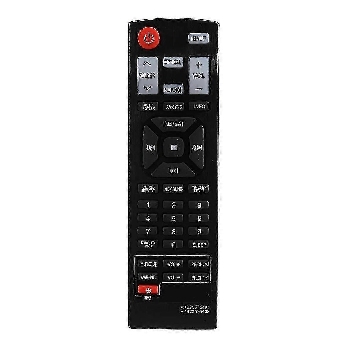 Telecomando squisito Akb73575401 compatibile con Lg Sound Bar Nb2430A Nb4540 Nb5540A Nb5541
