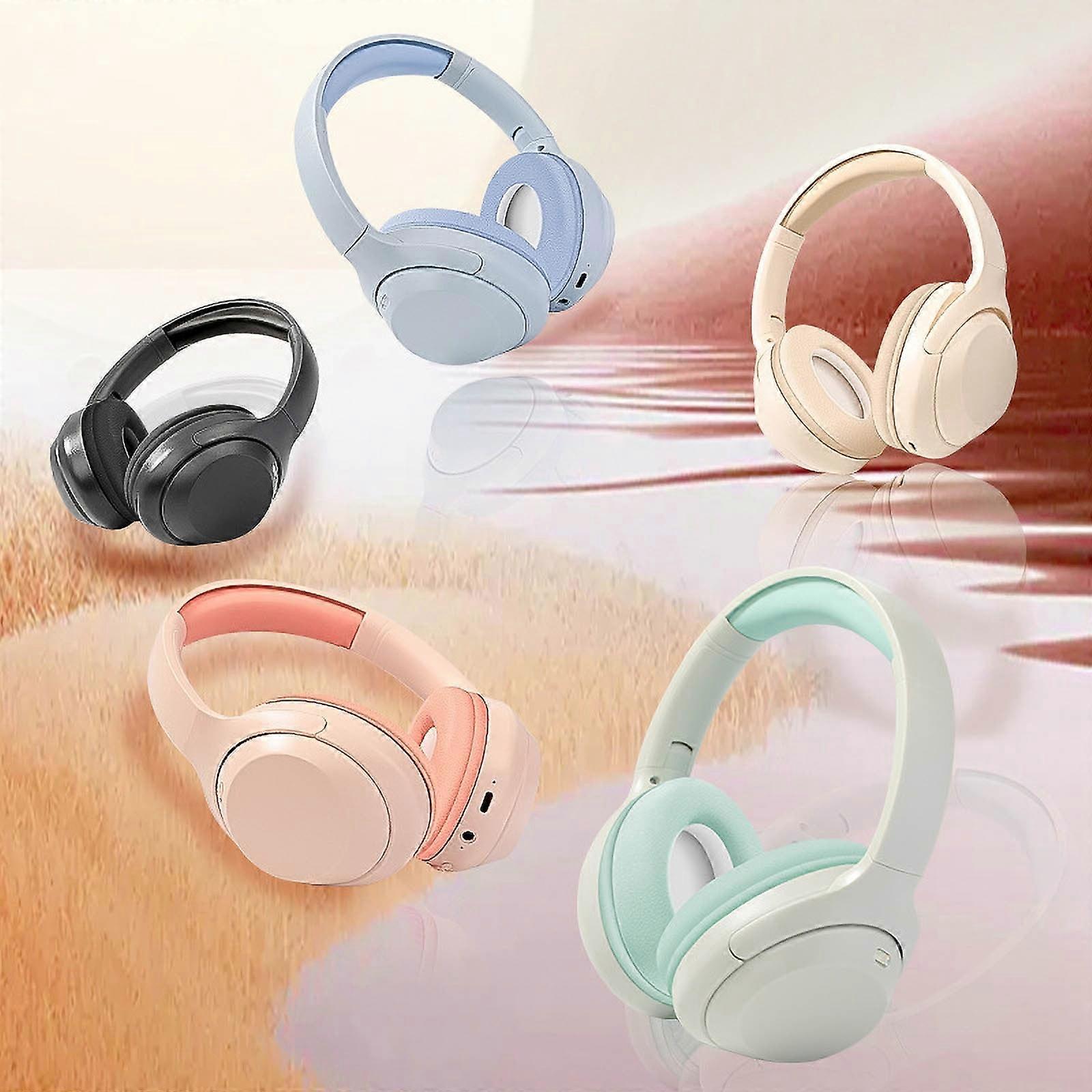 Jacenvly 2024 New Wireless Gaming Headset, Foldable & Noise Cancelling, Compatible with Universal Devices, Black