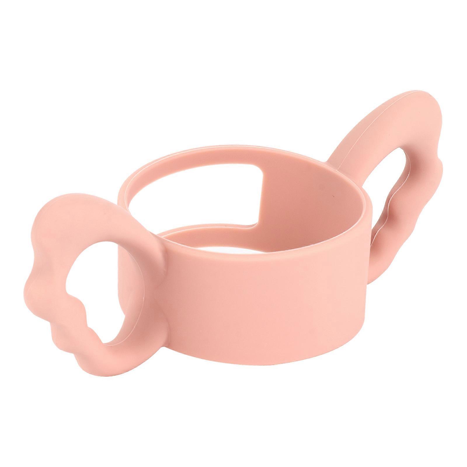 Handle for Milk Bottle Silicone Feeder Handle for Nursing Bottle 2Pcs Pink