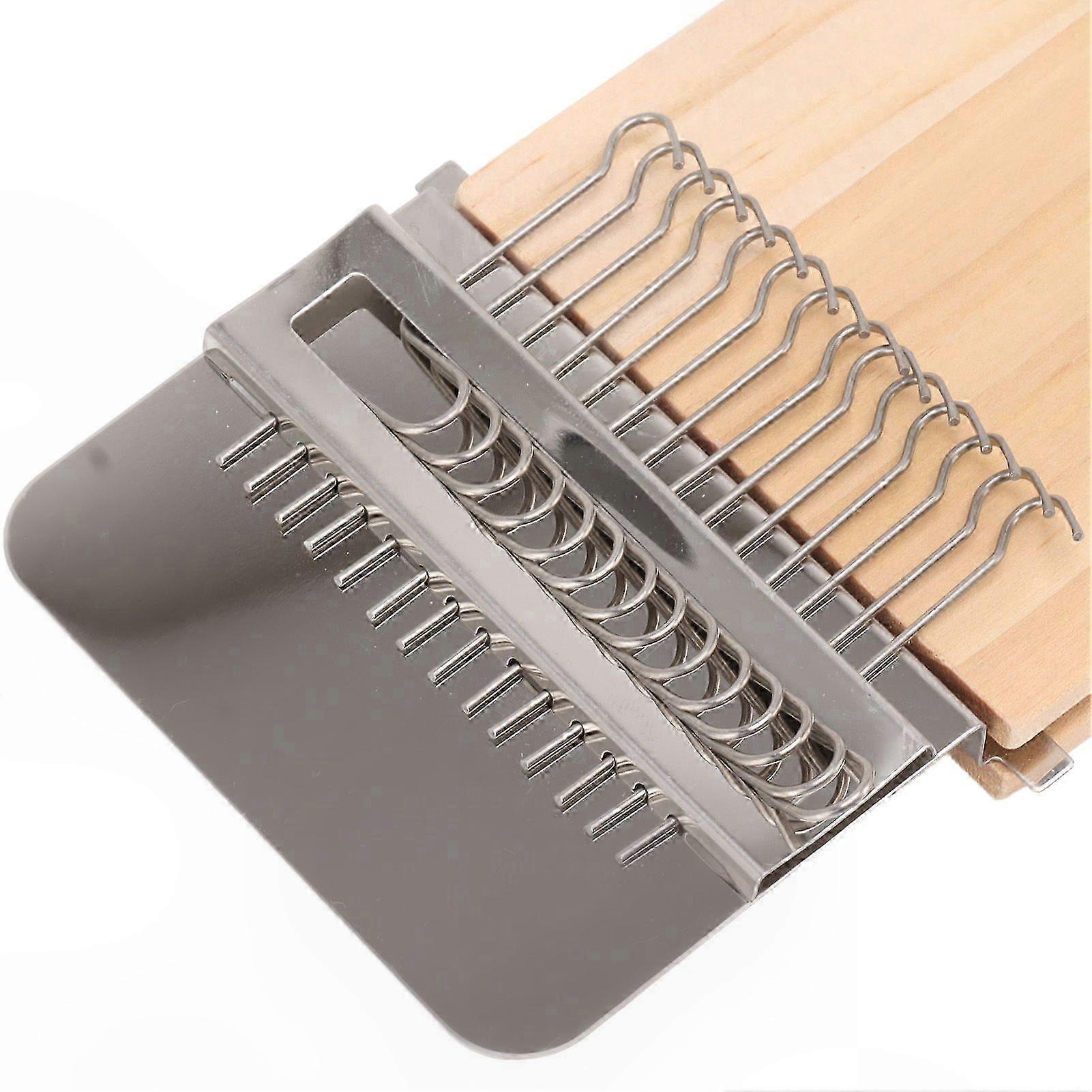 Mini Portable Weaving Loom Kit with 14 Hooks for DIY Sock and Clothing Repairs