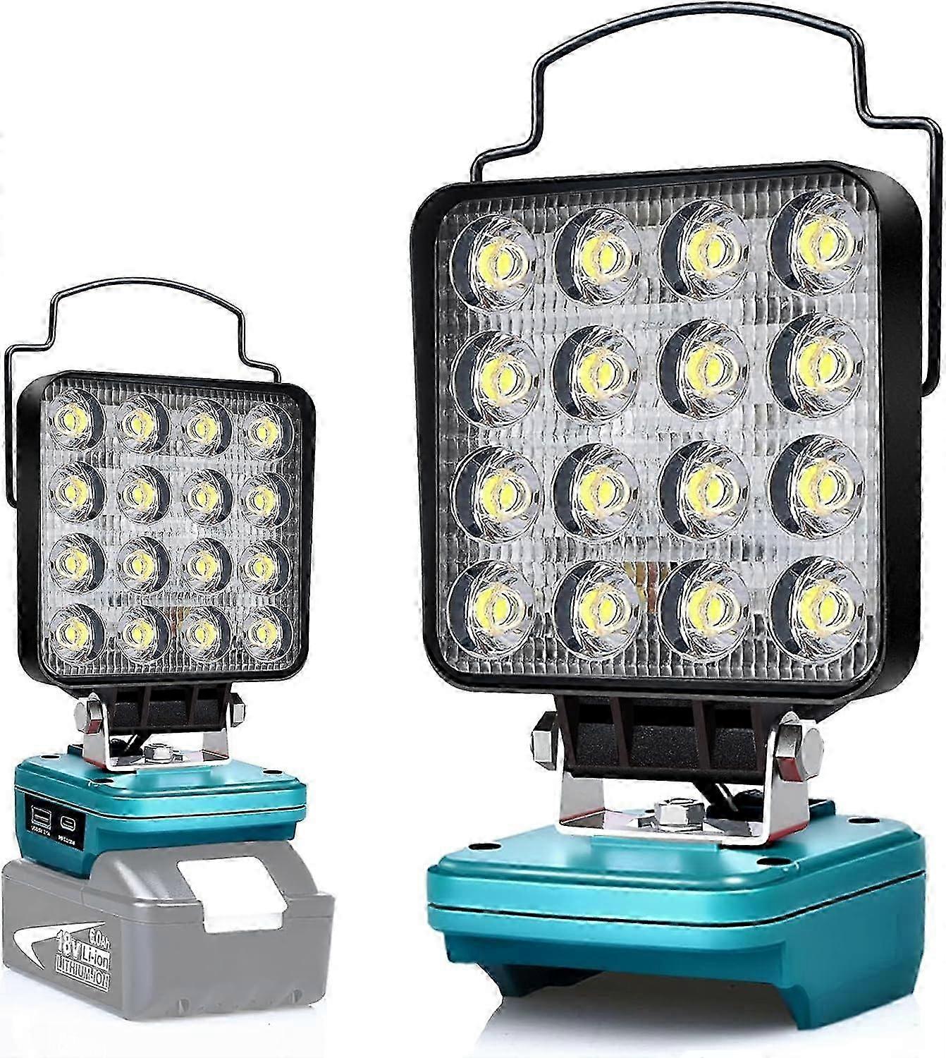 25-26 Makita 18V LED Work Light 48W Rechargeable with USB-C Port (Battery Not Included)