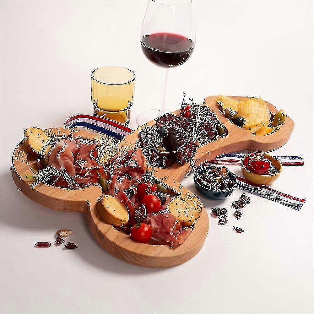 Snack Serving Board for Appetizers and Party Delights