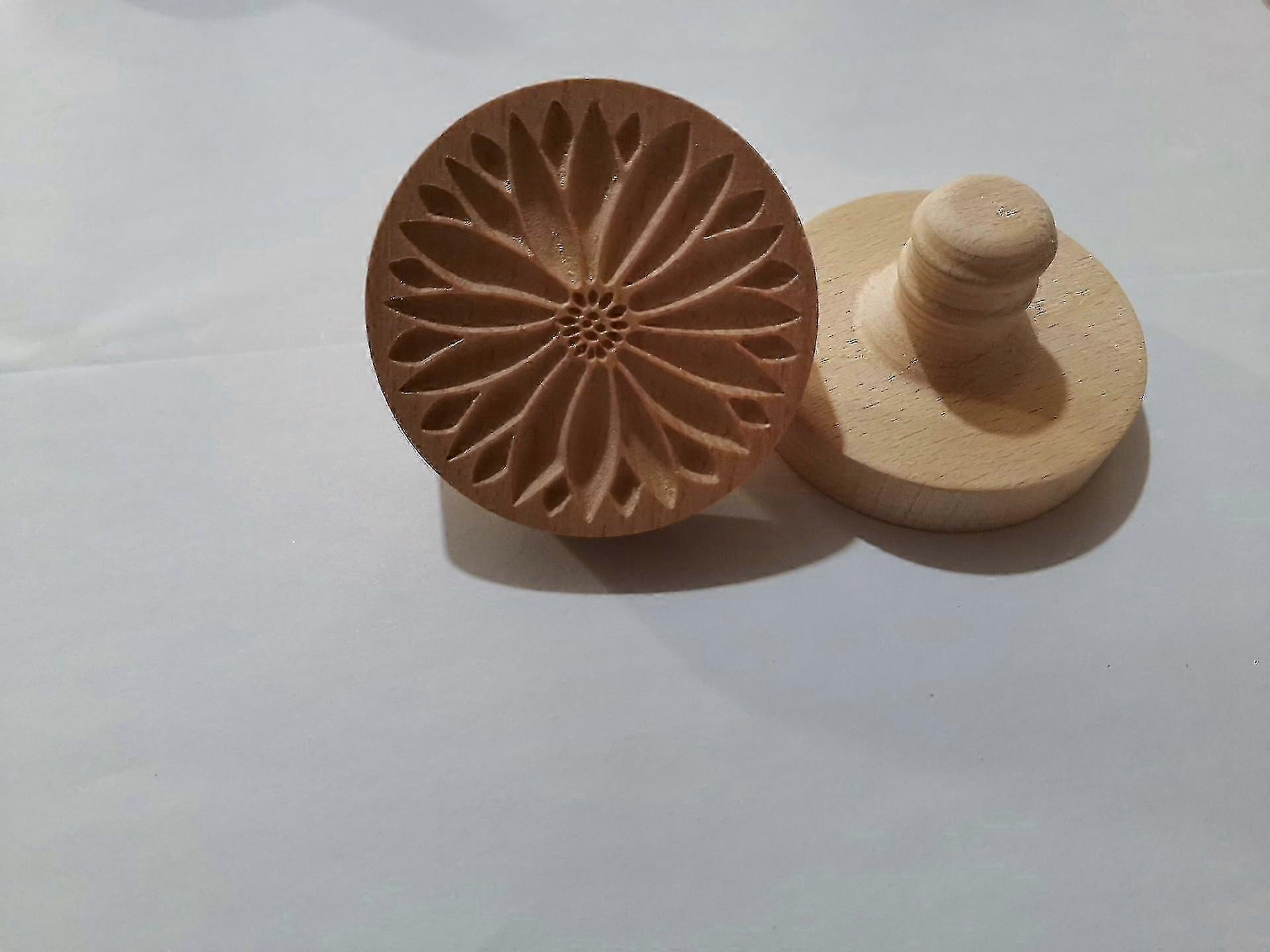 Cookie embedding postzegelvorm beuken poststempel stempel houten biscuit mal