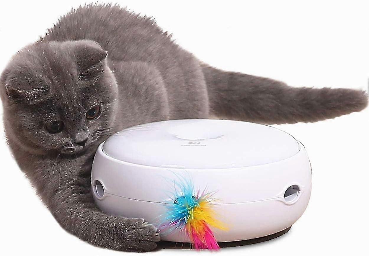 electric spring toys for cats interactive automatic rotating