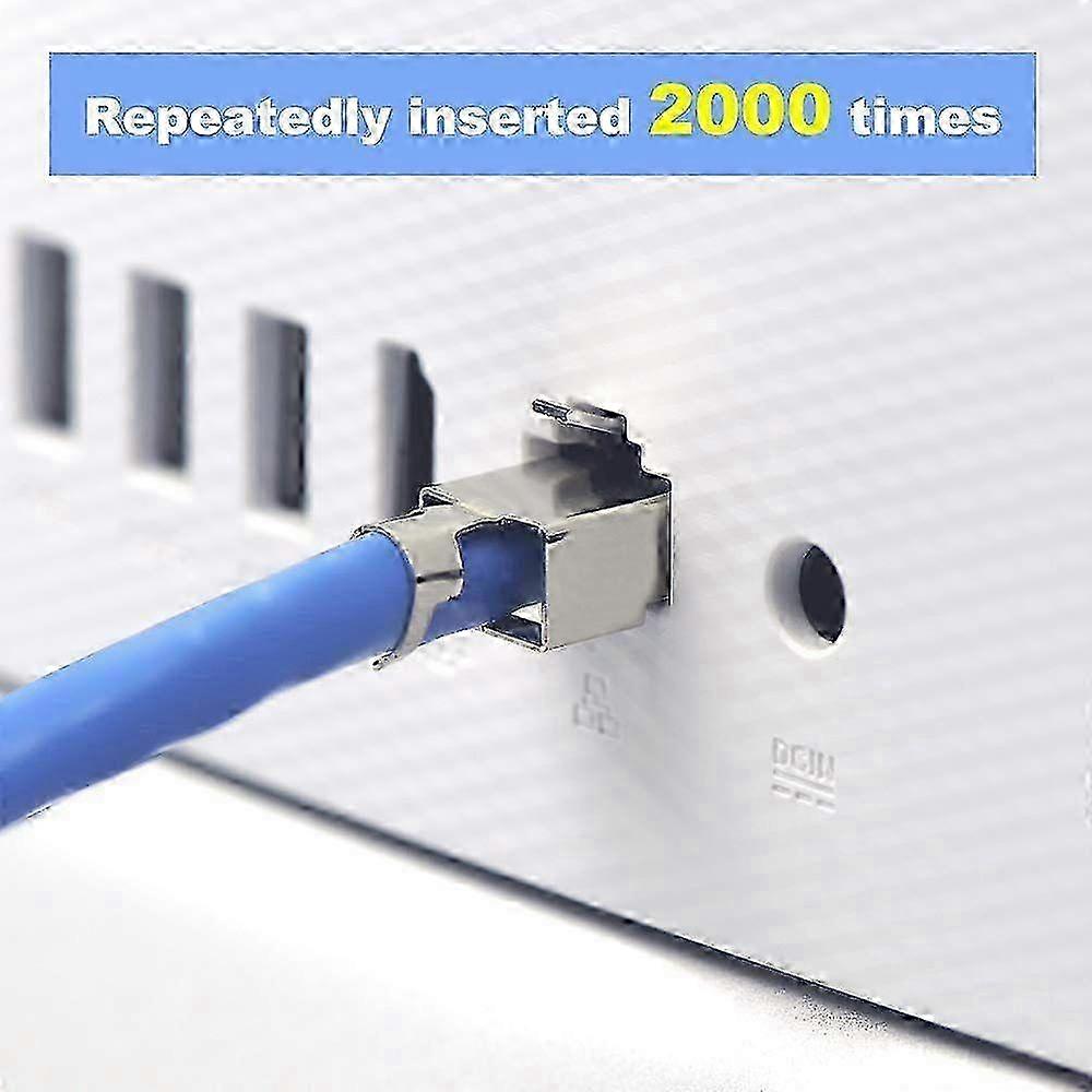 20 Pack CAT7 Shielded RJ45 Connector Cat6A Cat7 RJ45 Modular Plug with Load Bar and RJ45 Strain Relief Boots Grey 8P8C