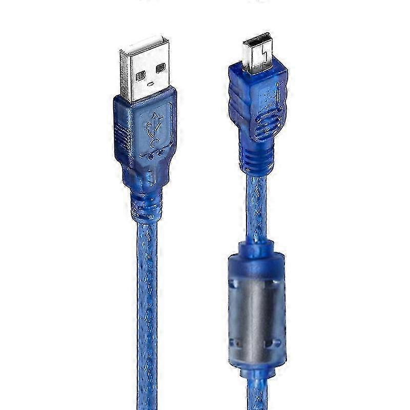 USB 2.0 to Mini USB Data Cable, USB 2.0 Type A Male to 5pin T-type, 3m, Multi-Shielded for Data & Charging