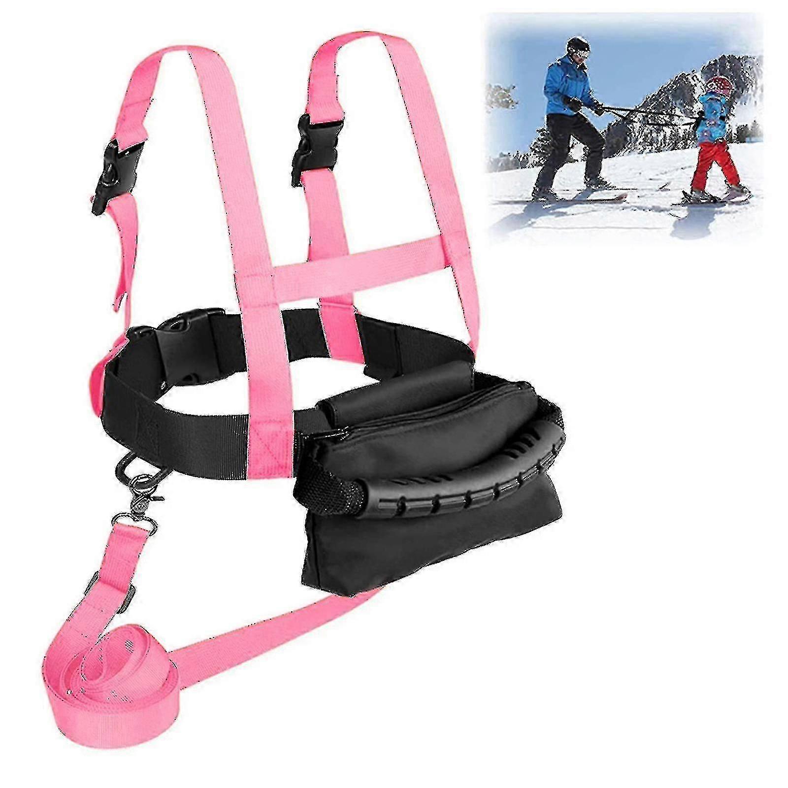 Kids Ski Shoulder Harness Beginners Ski Training Harness Skating Snowboard js