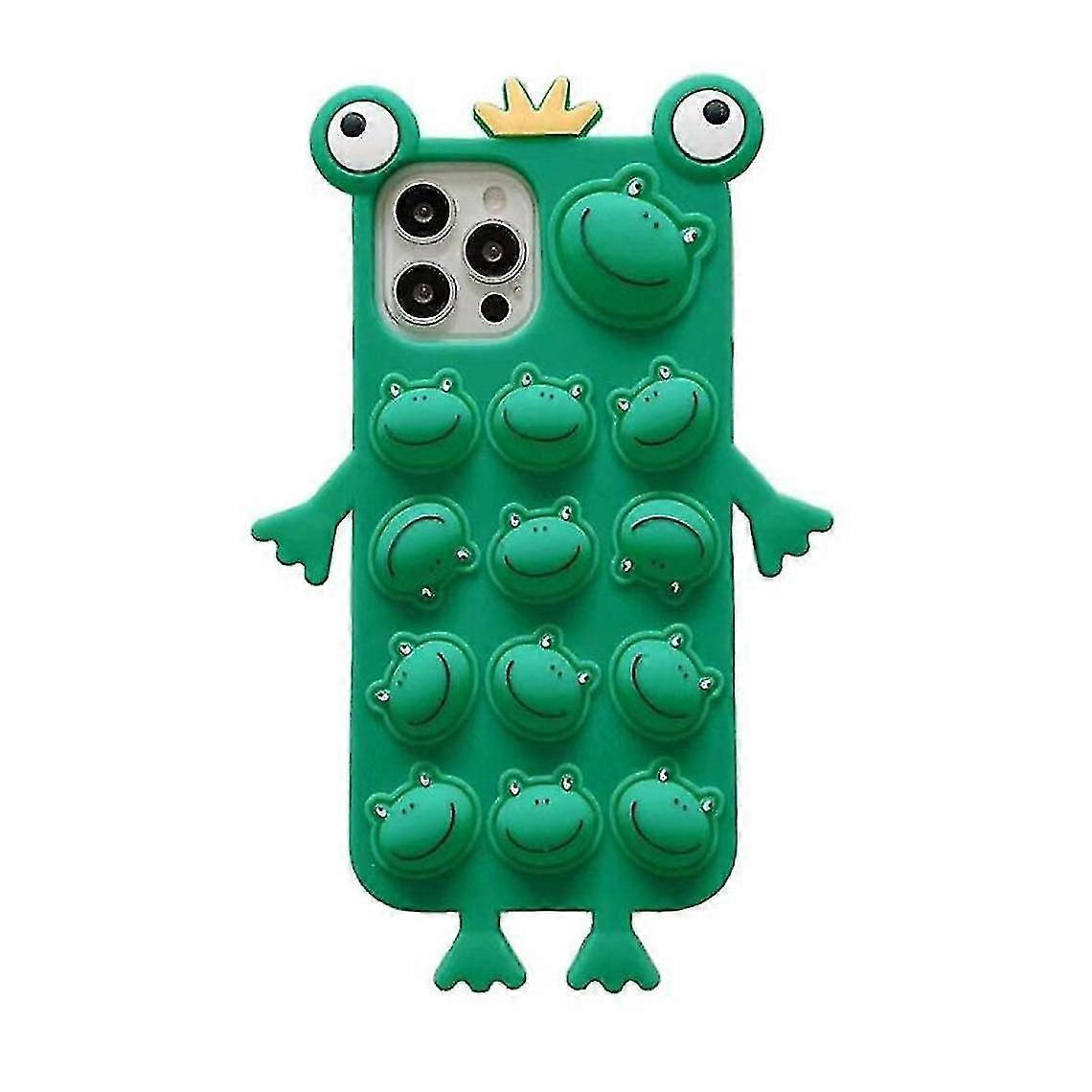 Push Pop Frog Shape Silicone Case For Iphone 12 Pro Max