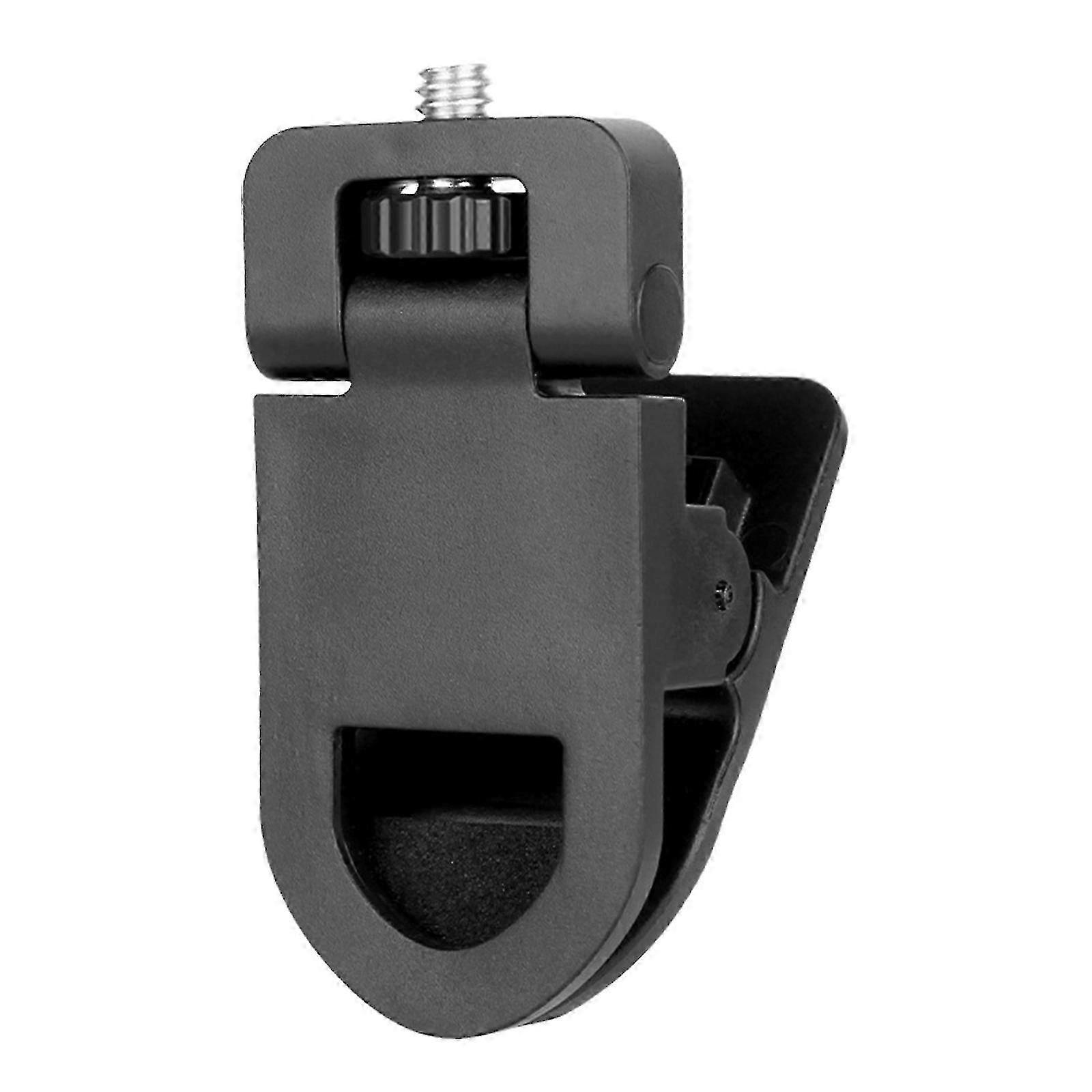 Monitors Camera Mount Clamp Clip with Universal 1/4 Screw Connector for LCD Display Top Fill Light & Webcam Stand Black