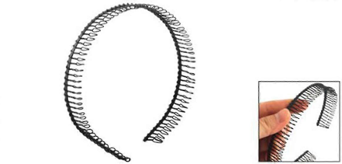 sodial(r) kovové zuby hřeben čelenka vlasy obruč čelenka černá pro ženu (haoyi