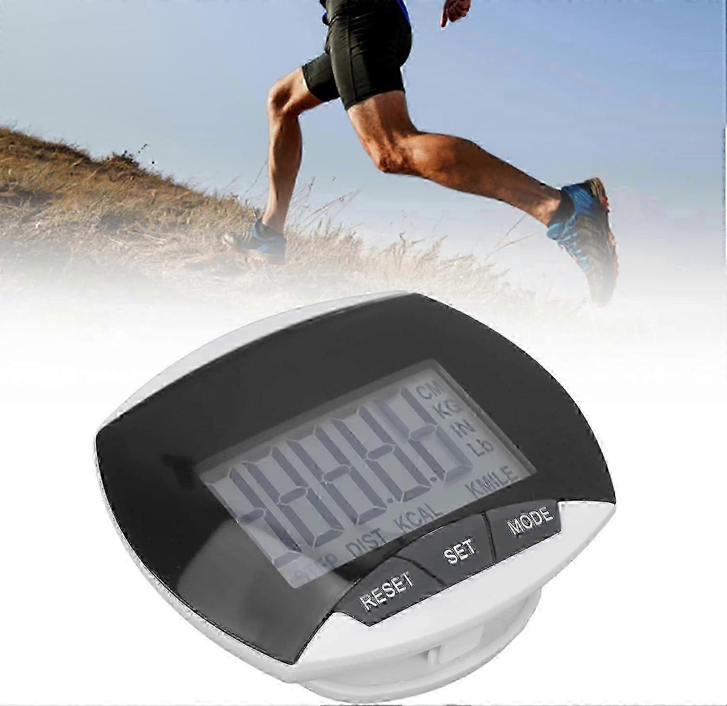 Step Counter for Walking, Sports Walking Exercise Pedometer Ankle Pedometer Professional Portable Distance Calorie Step Counter with Clip